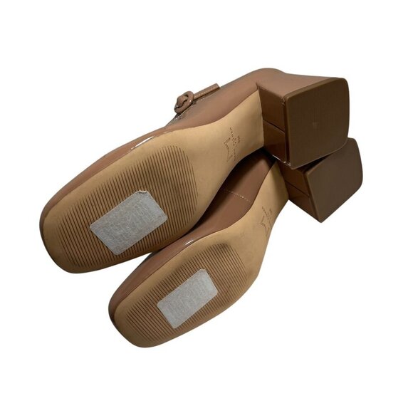 Marc Fisher LTD Women's Nessily mary jane Pump Nude patent Leather size 9 M New - Picture 6 of 7